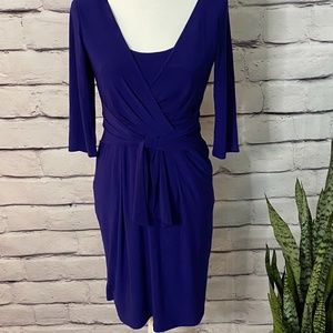Blue Ralph Lauren CHAPS 3/4 Sleeve Dress